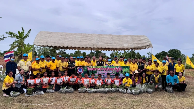 ดำเนินโครงการบำรุงรักษาต้นไม้ ประจำปีงบประมาณ พ.ศ. 2568 ณ พื้นที่ปลูกป่าสาธารณประโยชน์ (โคกสนามบินเก่า) บ้านสระแก้ว หมู่ที่ 2 ตำบลเมืองพลับพลา อำเภอห้วยแถลง จังหวัดนครราชสีมา